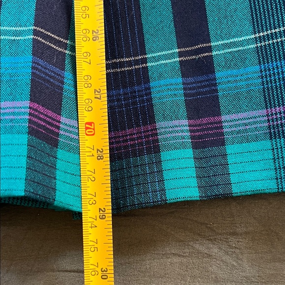 Pendleton Green and Blue Plaid A-Line Skirt - Picture 6 of 6